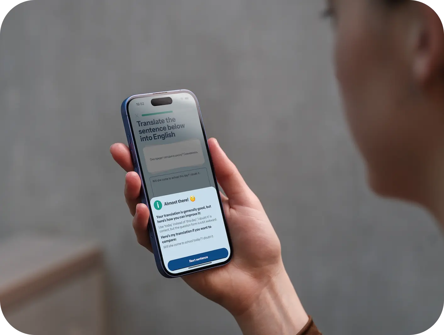 Instant feedback feature illustration