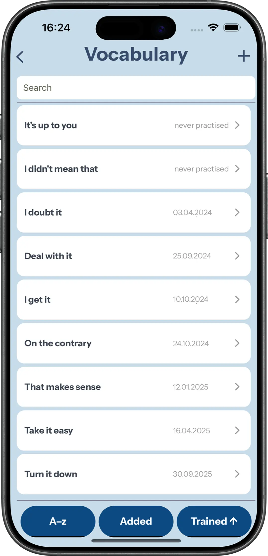 Sort words exercise illustration